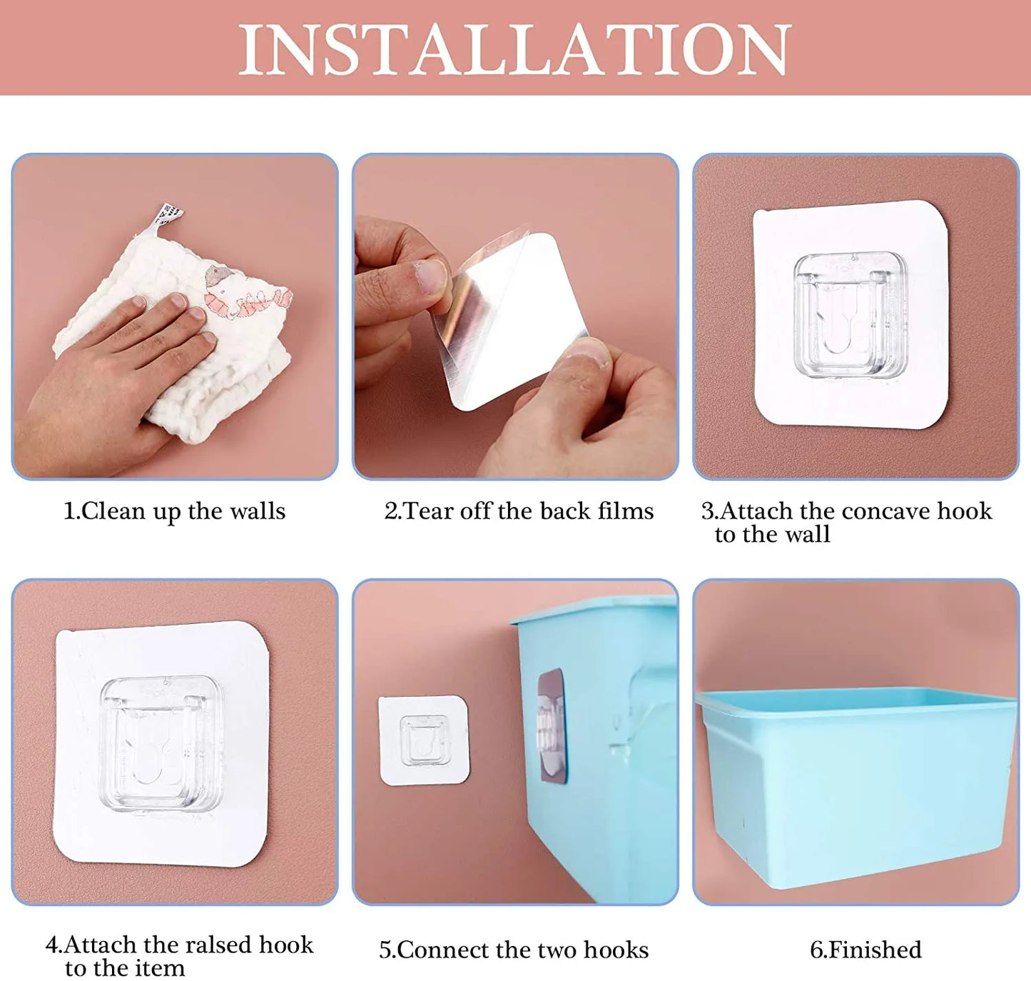 Double-sided Adhesive Wall Hooks
