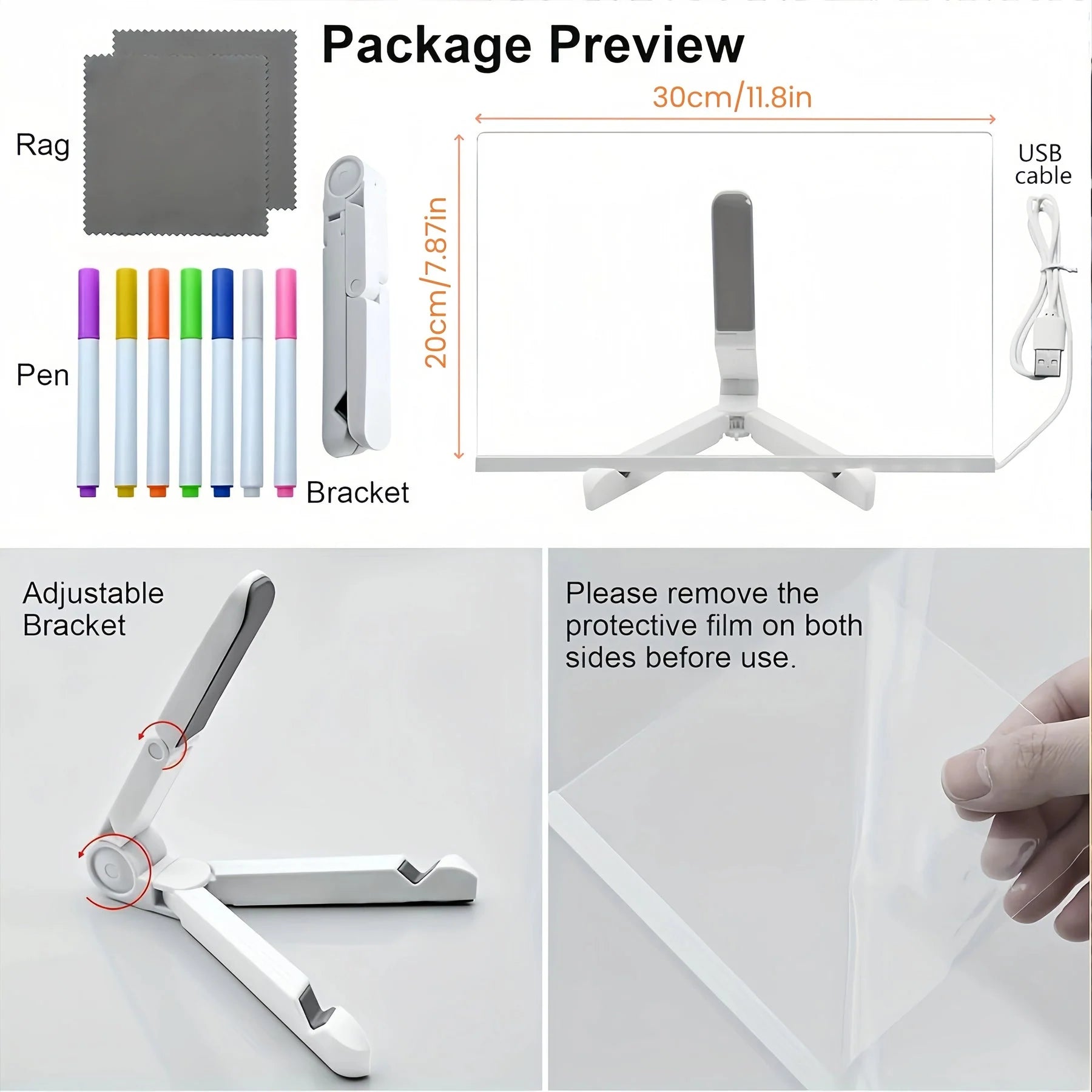 LED Glow Drawing Board