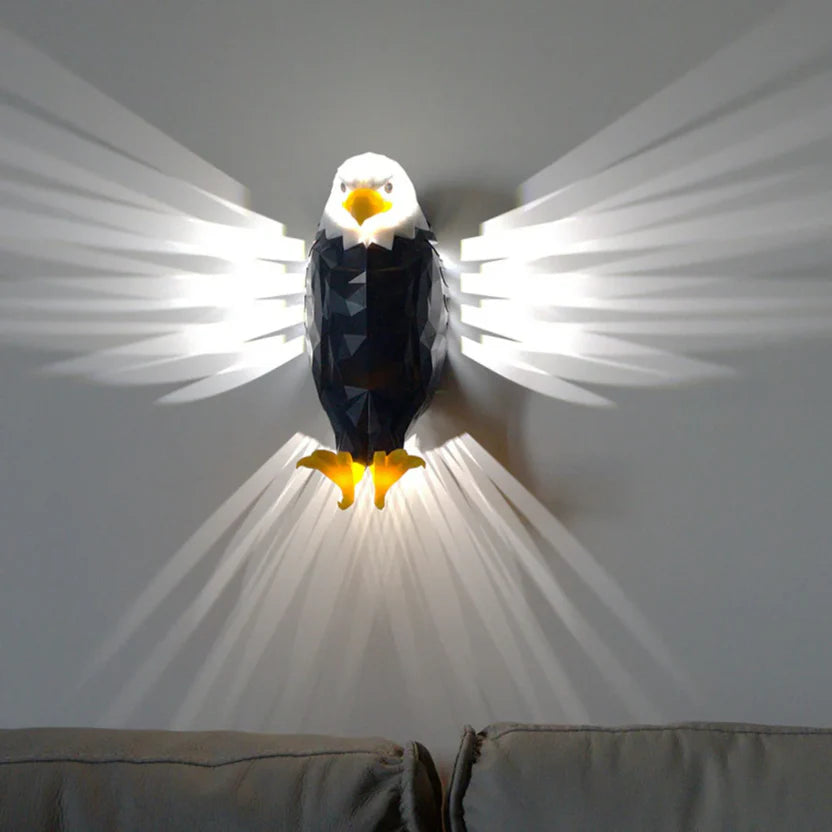 🦅 3D Eagle Wall Lamp – Majestic Home Décor