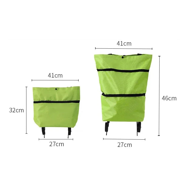 Foldable Grocery Bag with Wheels