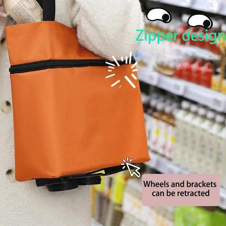 Foldable Grocery Bag with Wheels