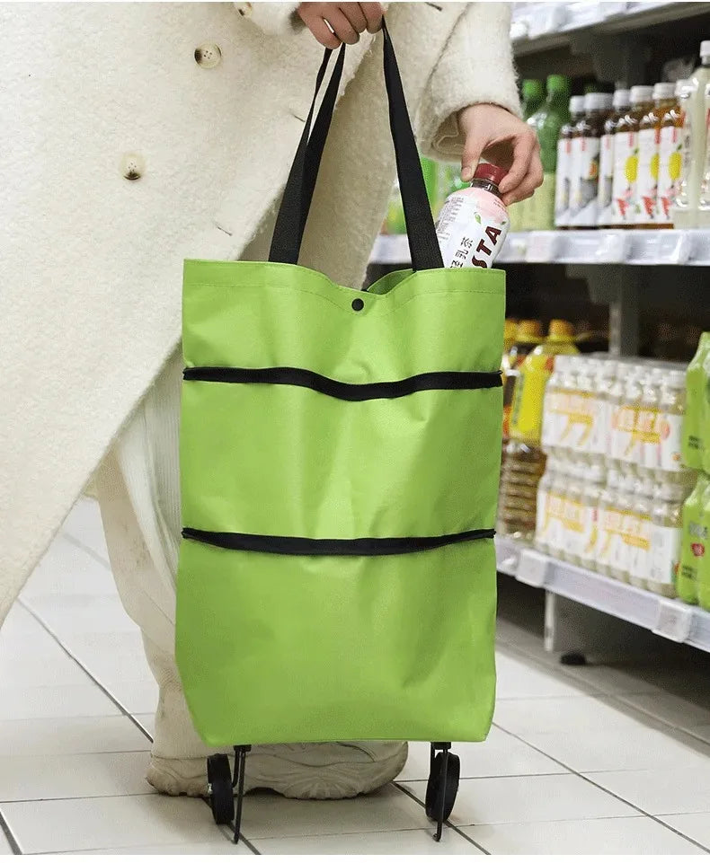Foldable Grocery Bag with Wheels