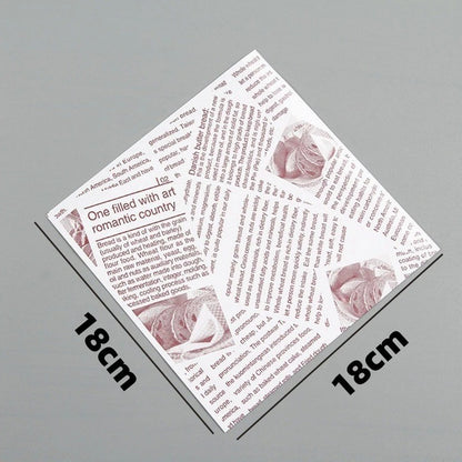 50pcs Greaseproof Non-Stick Parchment Paper