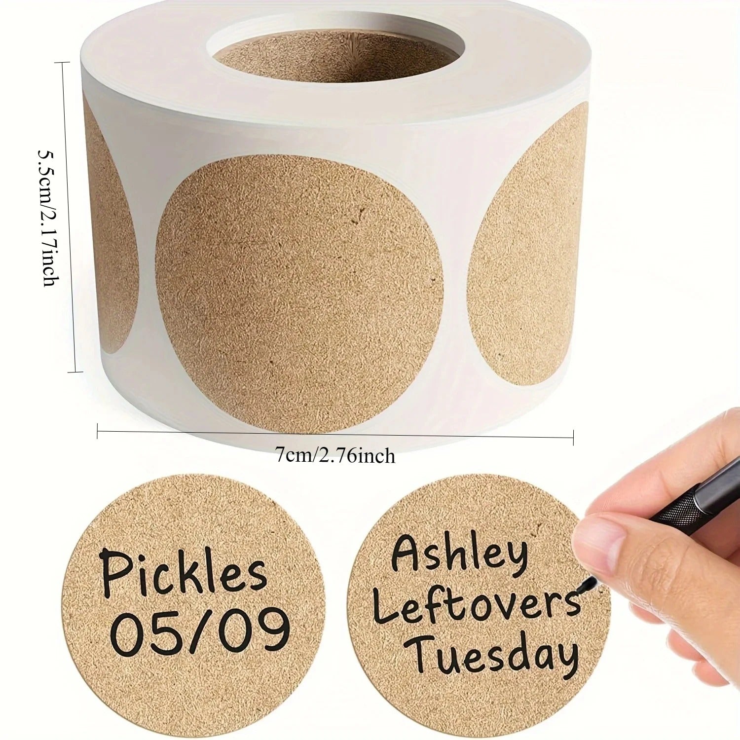 Self-Adhesive Label Kraft Paper 500pcs/ roll