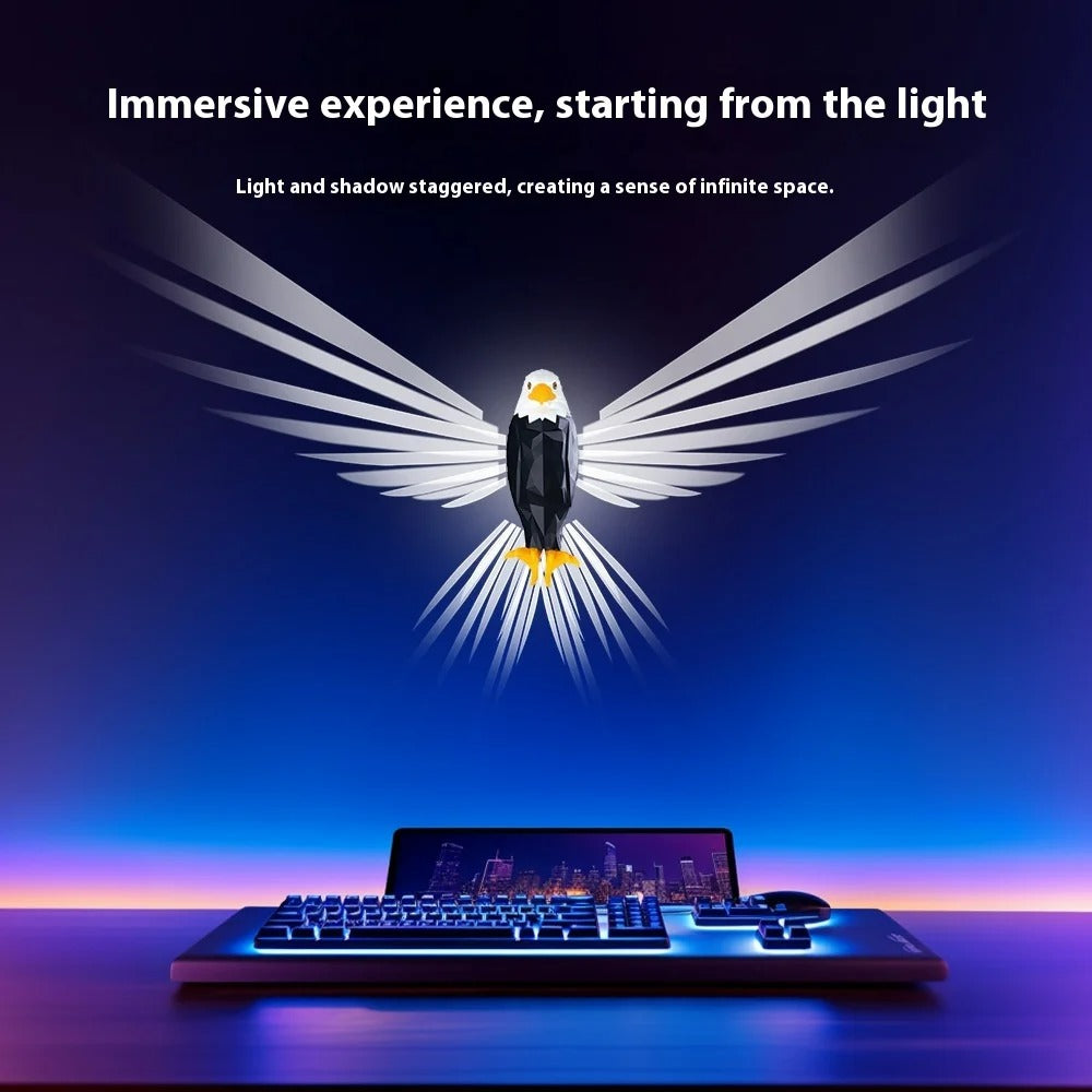 🦅 3D Eagle Wall Lamp – Majestic Home Décor