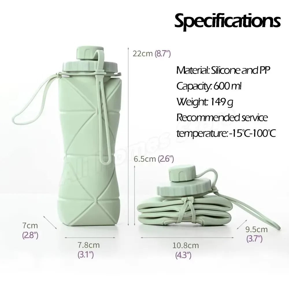 Portable Silicon Folding Water Bottle
