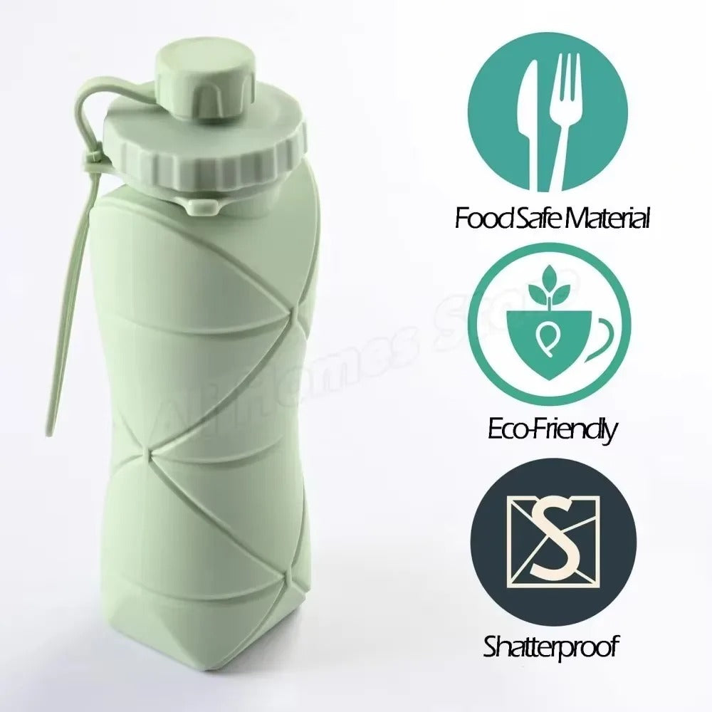 Portable Silicon Folding Water Bottle